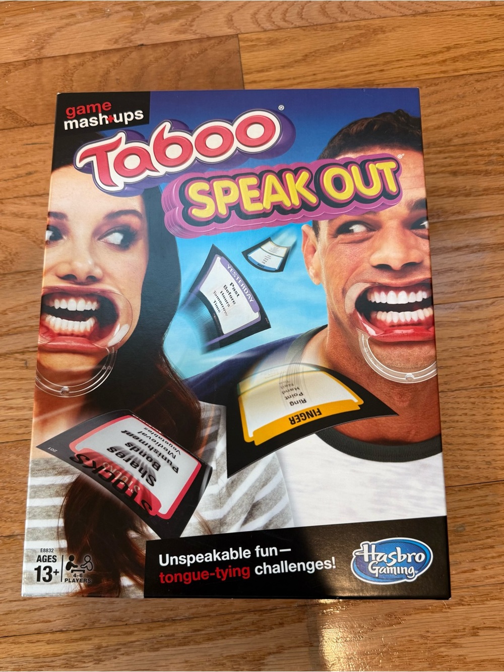 Taboo Speak Out Party hasbro Game - Blue, Pink, Yellow Box